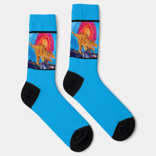 Dinosaur "Art by Kids" Socks