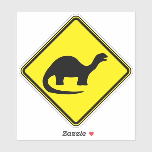 Dinosaur Art Silhouette Dinosaur Fan Art Warning (Sheet)