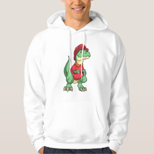 Dinosaur as Firefighter with Fire helmet Hoodie