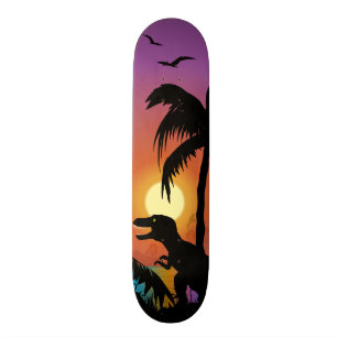 Dinosaur at Dawn Skateboard