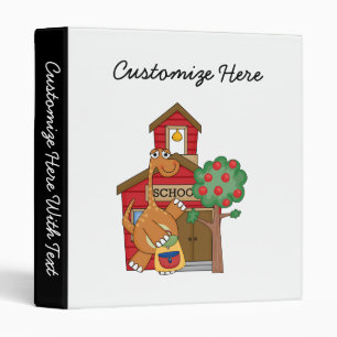 Dinosaur at School t-shirts and Gifts Binder