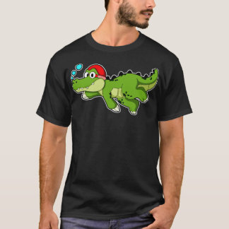 Dinosaur at Swimming under Water T-Shirt