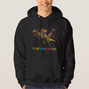 Dinosaur Autism Awareness design features a dinosa Hoodie