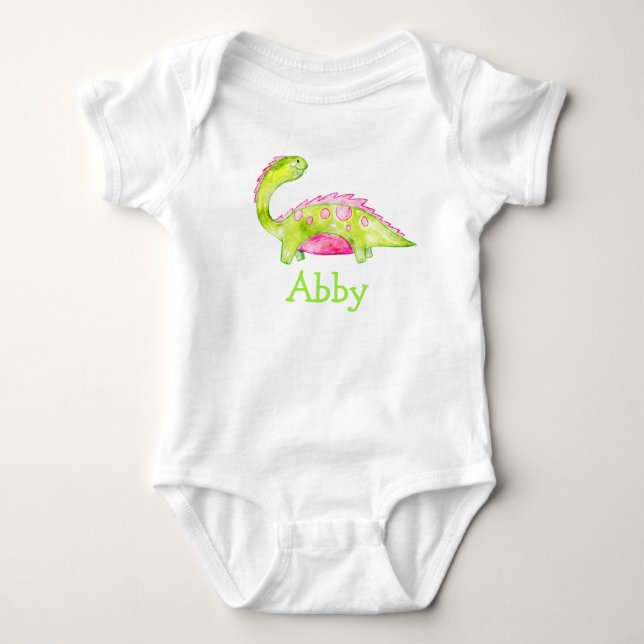 Dinosaur Baby Bodysuit (Front)