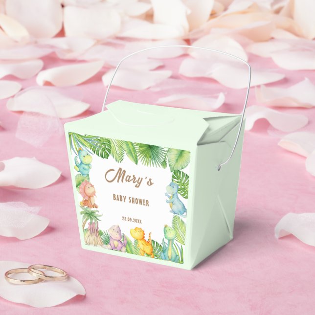 Dinosaur Baby Favor Box (Wedding)