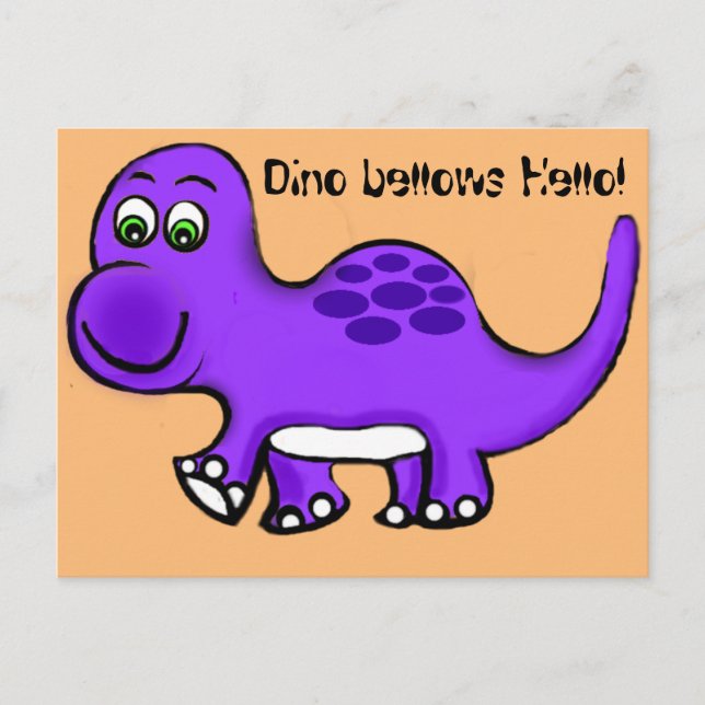 Dinosaur Baby Postcard (Front)