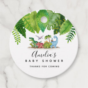 Dinosaur Baby Shower Favour Tags