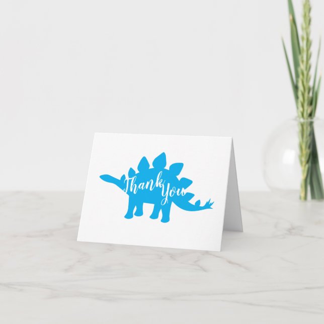 Dinosaur Baby Shower Thank You Card (Front)