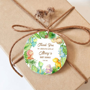 Dinosaur Baby Shower Thank You Favour Tags