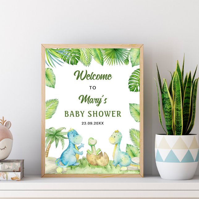 Dinosaur Baby Shower Welcome  Poster (Creator Uploaded)