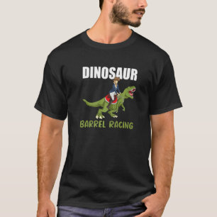 Dinosaur Barrel Racing Rodeo Dino Barrel Racer T-Shirt