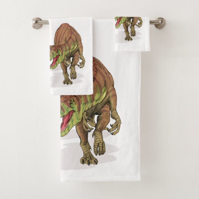 Dinosaur Bath Towel Set (Insitu)