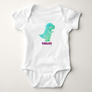 DINOSAUR BATHROOM BABY BODYSUIT