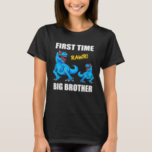 Dinosaur Big Bro  Baby Announcement First Time Bro T-Shirt