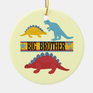 Dinosaur Big Brother Ceramic Ornament
