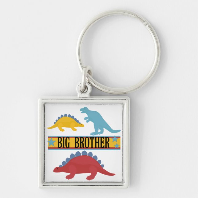 Dinosaur Big Brother Keychain (Front)