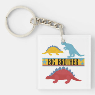 Dinosaur Big Brother Keychain