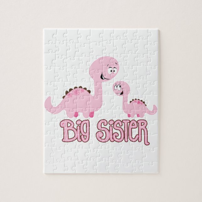 Dinosaur Big Sister Jigsaw Puzzle (Vertical)