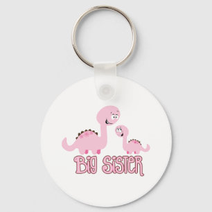 Dinosaur Big Sister Keychain