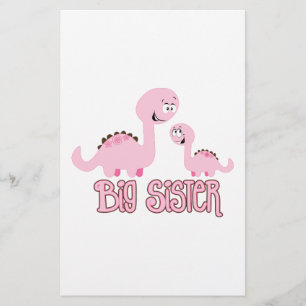Dinosaur Big Sister Stationery