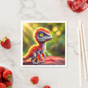 Dinosaur Bird Napkin