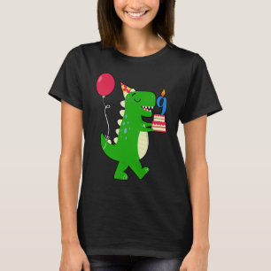 Dinosaur Birthday 9th Year Old Humour Balloons And T-Shirt