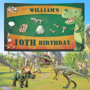 Dinosaur Birthday Banner