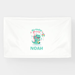 Dinosaur Birthday Banner   Boys Party    Editable