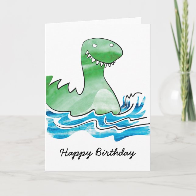Dinosaur Birthday Card (Front)