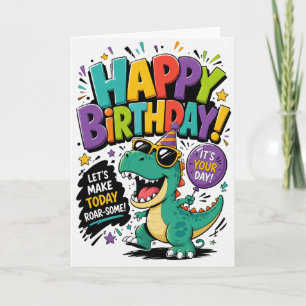 Dinosaur Birthday Card