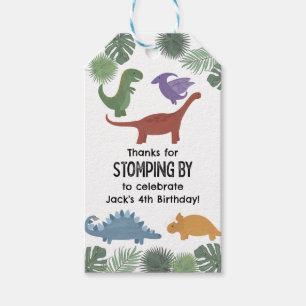 Dinosaur Birthday Favour Tags or Gift Tags