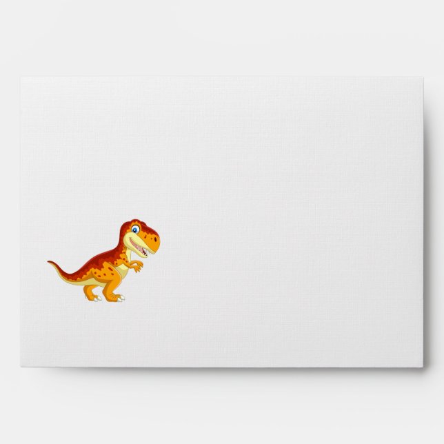 Dinosaur BIRTHDAY Gold Envelope (Front)