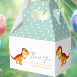 Dinosaur BIRTHDAY Gold  Favor Box