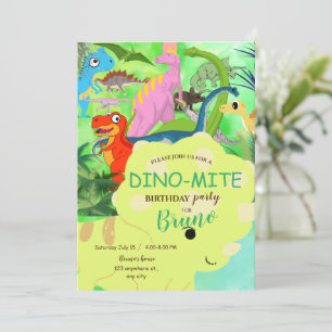 Dinosaur Birthday Invitation