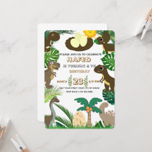 Dinosaur Birthday Invitation: Dino Adventure, Edit Invitation