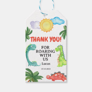 Dinosaur Birthday  Invitation Gift Tags