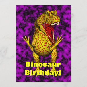 Dinosaur Birthday Invite