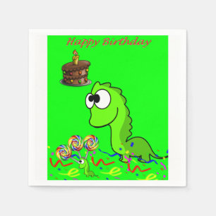 Dinosaur Birthday Paper Napkins