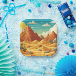 Dinosaur Birthday Paper Plate