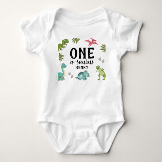 Dinosaur Birthday Party Baby Bodysuit