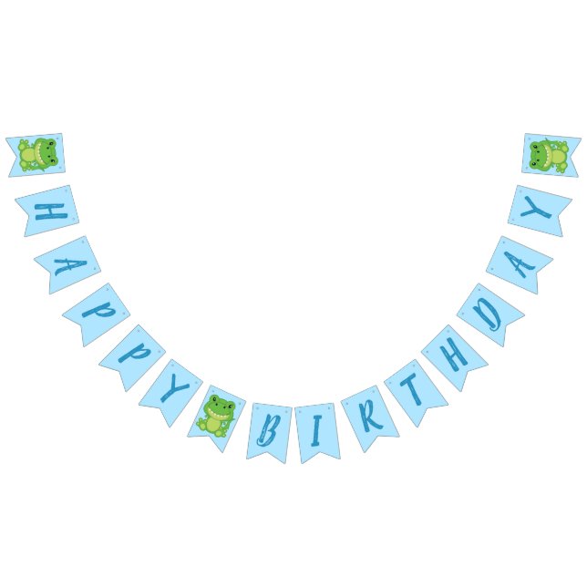 Dinosaur Birthday Party Bunting Flags (All)