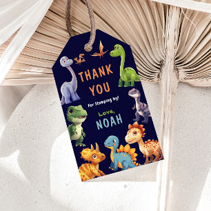 Dinosaur Birthday Party Gift Tags