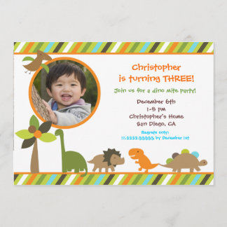 Dinosaur Birthday Party Invitation
