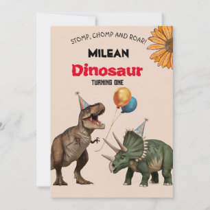Dinosaur Birthday Party Invitation