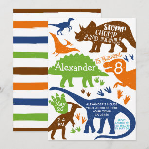 Dinosaur Birthday Party Invitation