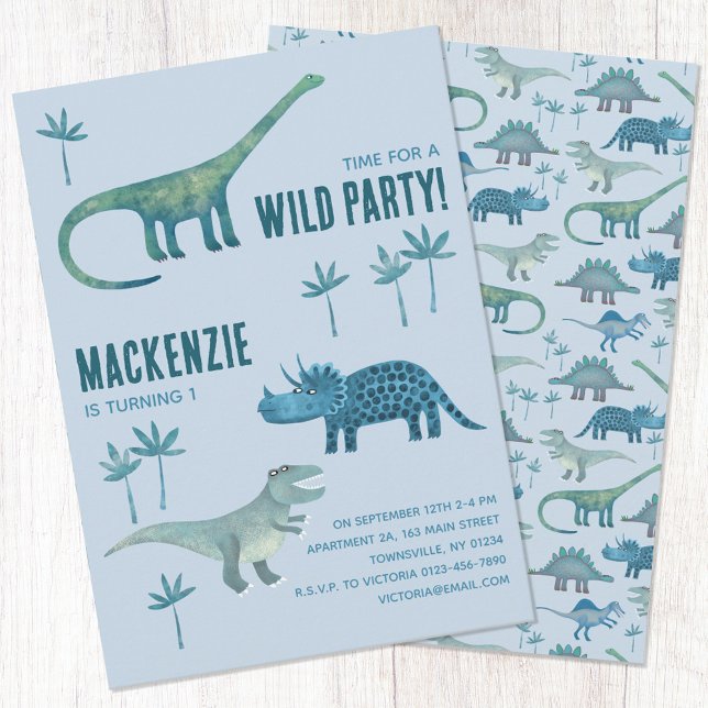 Dinosaur Birthday Party Invitation (Creator Uploaded)