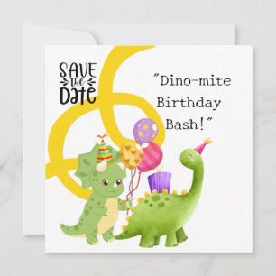 Dinosaur Birthday Party Invitation