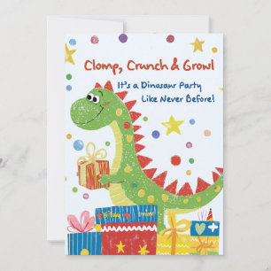 Dinosaur Birthday Party Invitation