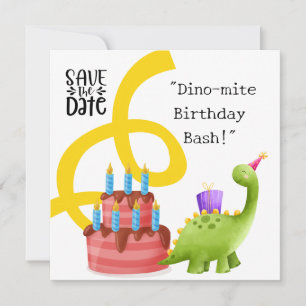 Dinosaur Birthday Party Invitation