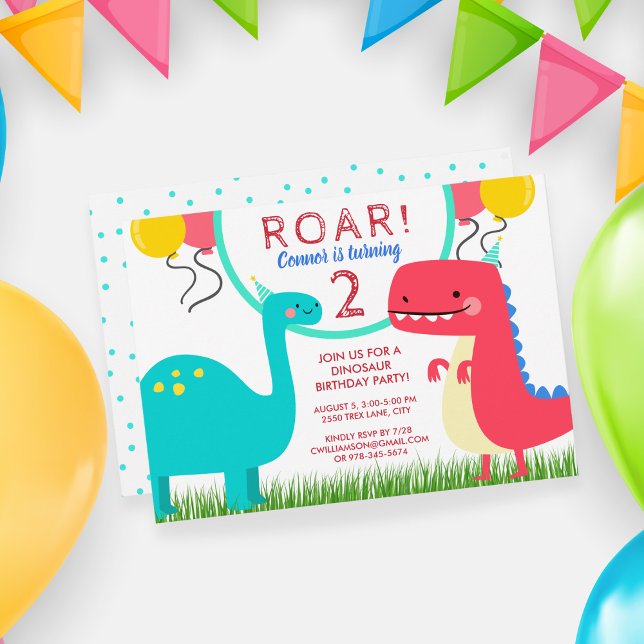 Dinosaur Birthday Party Invitation Any Age (Creator Uploaded)